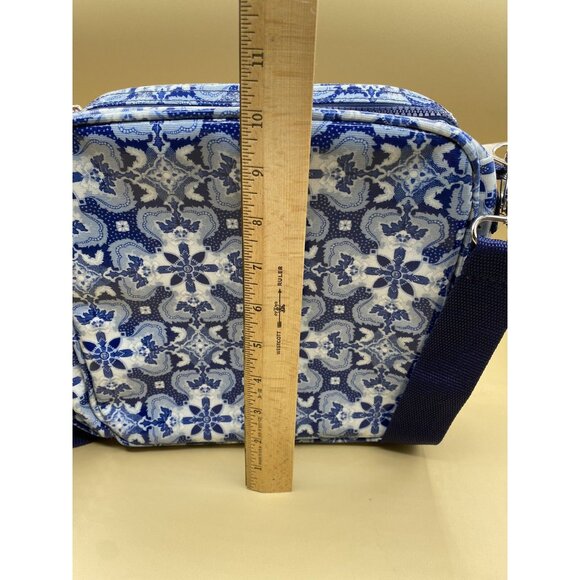 Lou Harvey Multi-Function Lunch Travel Diaper Bag Blue Floral Indigo Pattern - Picture 4 of 10